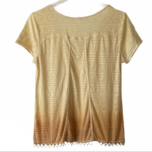 Free People U-neck with Dangling Beads Yellow/Gold - Picture 2 of 5